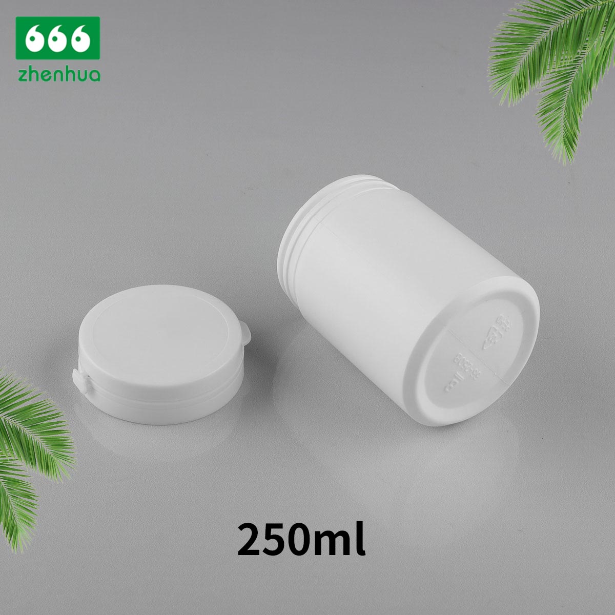 150cc/250cc/300cc 5oz/8oz/10oz Plastic HDPE Xylitol Gum Bottle with LDPE Tear-off Cap