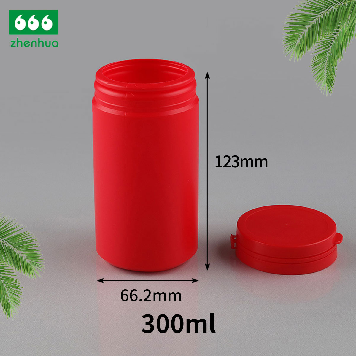 150cc/250cc/300cc 5oz/8oz/10oz Plastic HDPE Xylitol Gum Bottle with LDPE Tear-off Cap