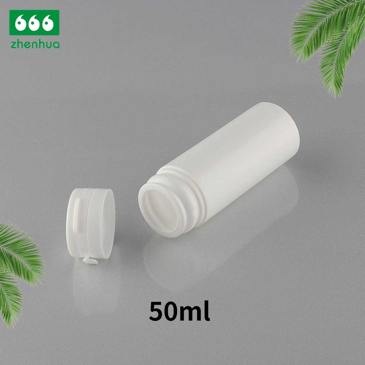 50ml/80ml Plastic HDPE Mini Tearing Off Bottle for Solid Packaging with LDPE Tear Off Lid