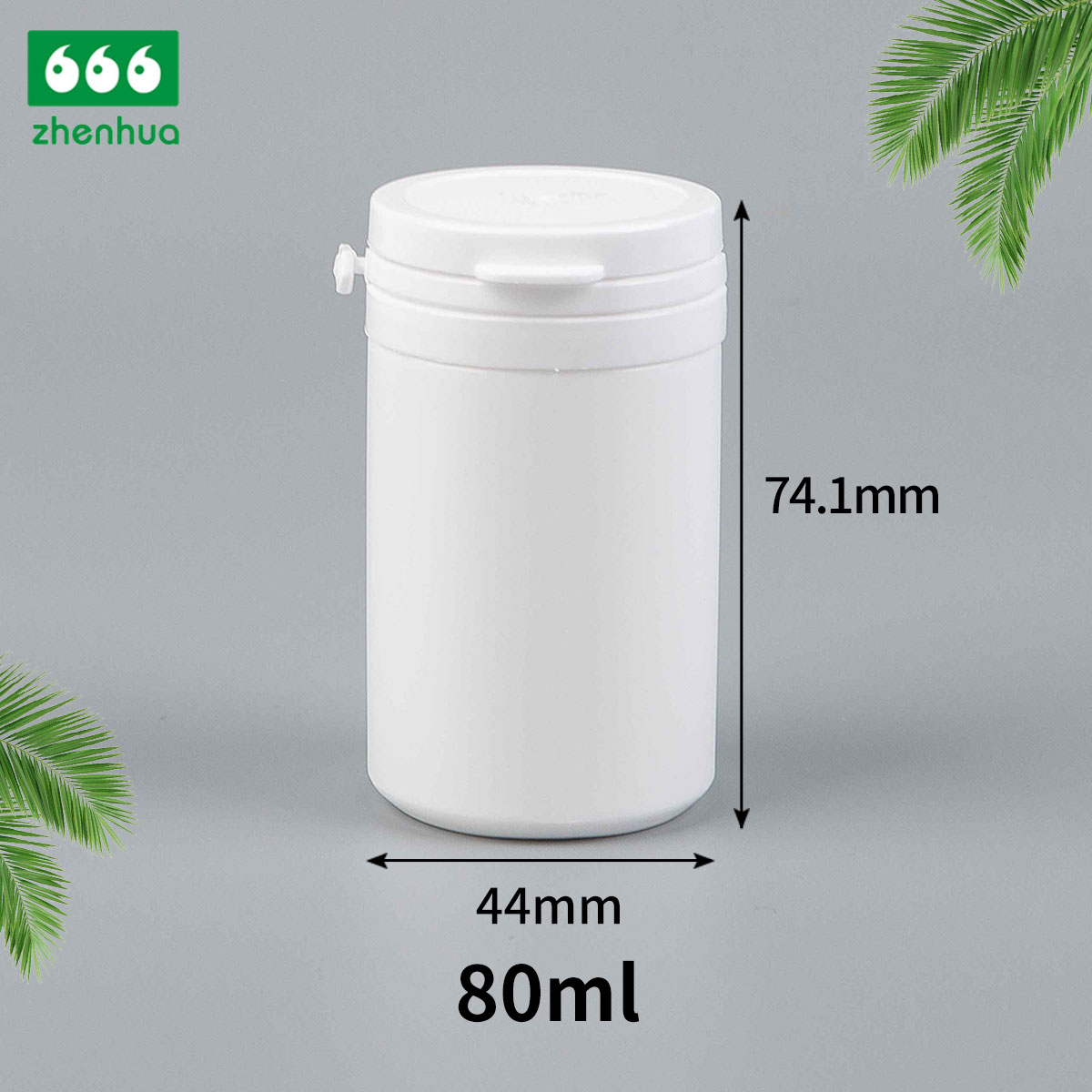 50ml/80ml Plastic HDPE Mini Tearing Off Bottle for Solid Packaging with LDPE Tear Off Lid