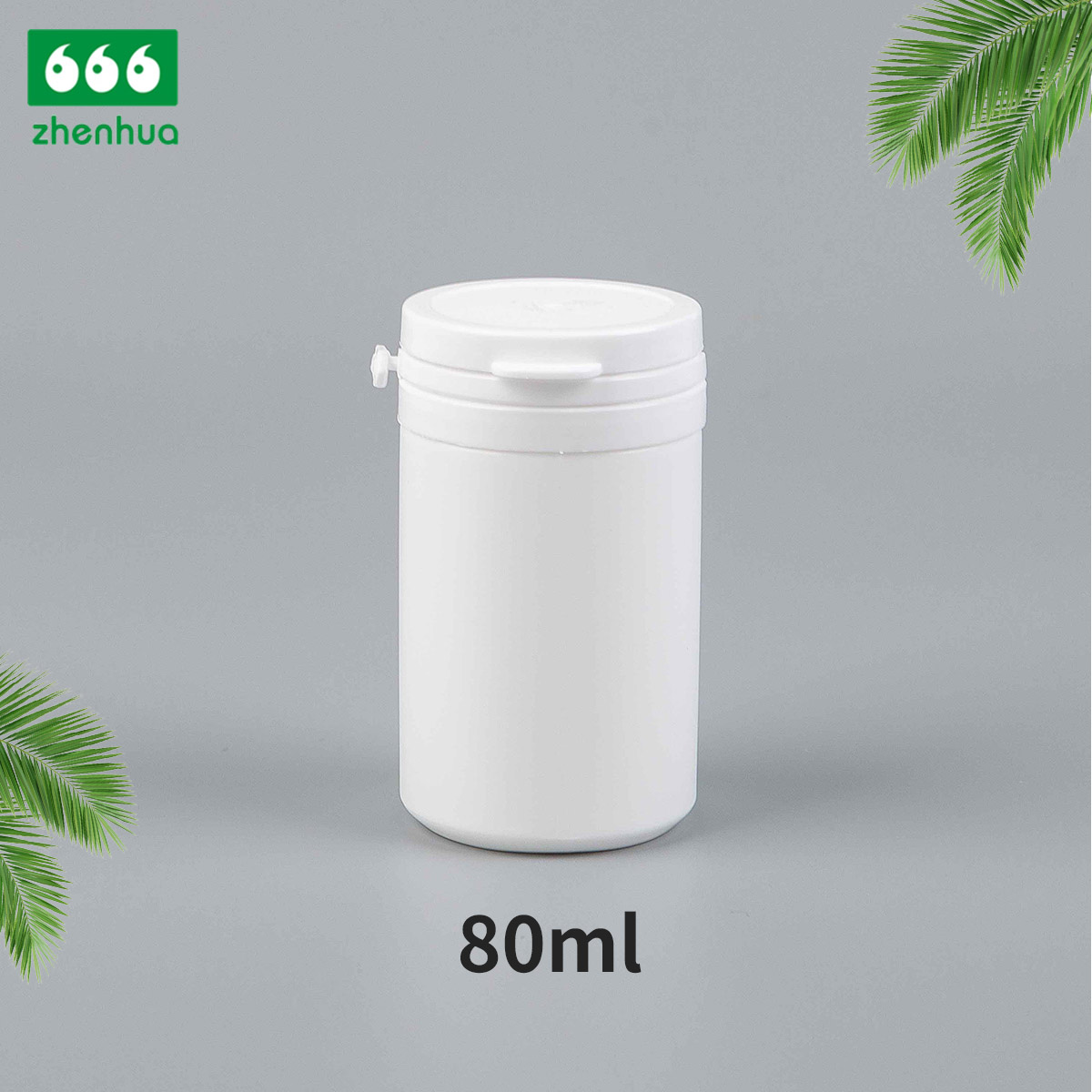 50ml/80ml Plastic HDPE Mini Tearing Off Bottle for Solid Packaging with LDPE Tear Off Lid