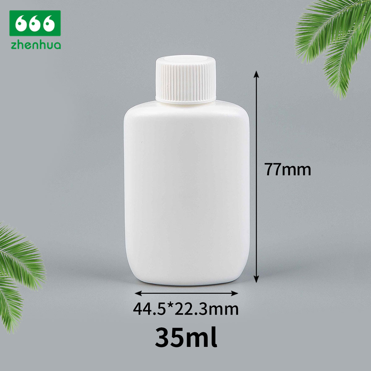 20ml/35ml Plastic HDPE/LDPE Mini External Medical Liquid/Reagent Squeezable Oval Bottle