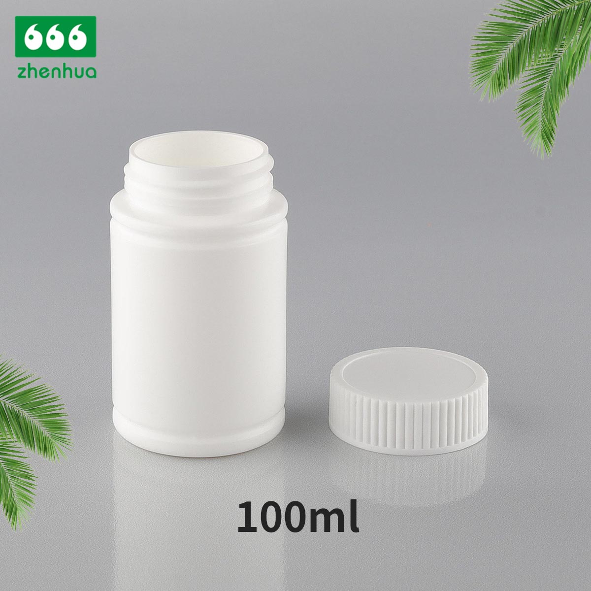 100CC 120CC 150CC Plastic HDPE White/Mint Green/Dark Brown Healthcare Medicinal Tablet Bamboo Shape Bottle with PE Lined Screw Cap