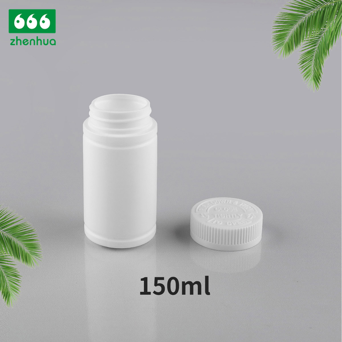 100CC 120CC 150CC Plastic HDPE White/Mint Green/Dark Brown Healthcare Medicinal Tablet Bamboo Shape Bottle with PE Lined Screw Cap