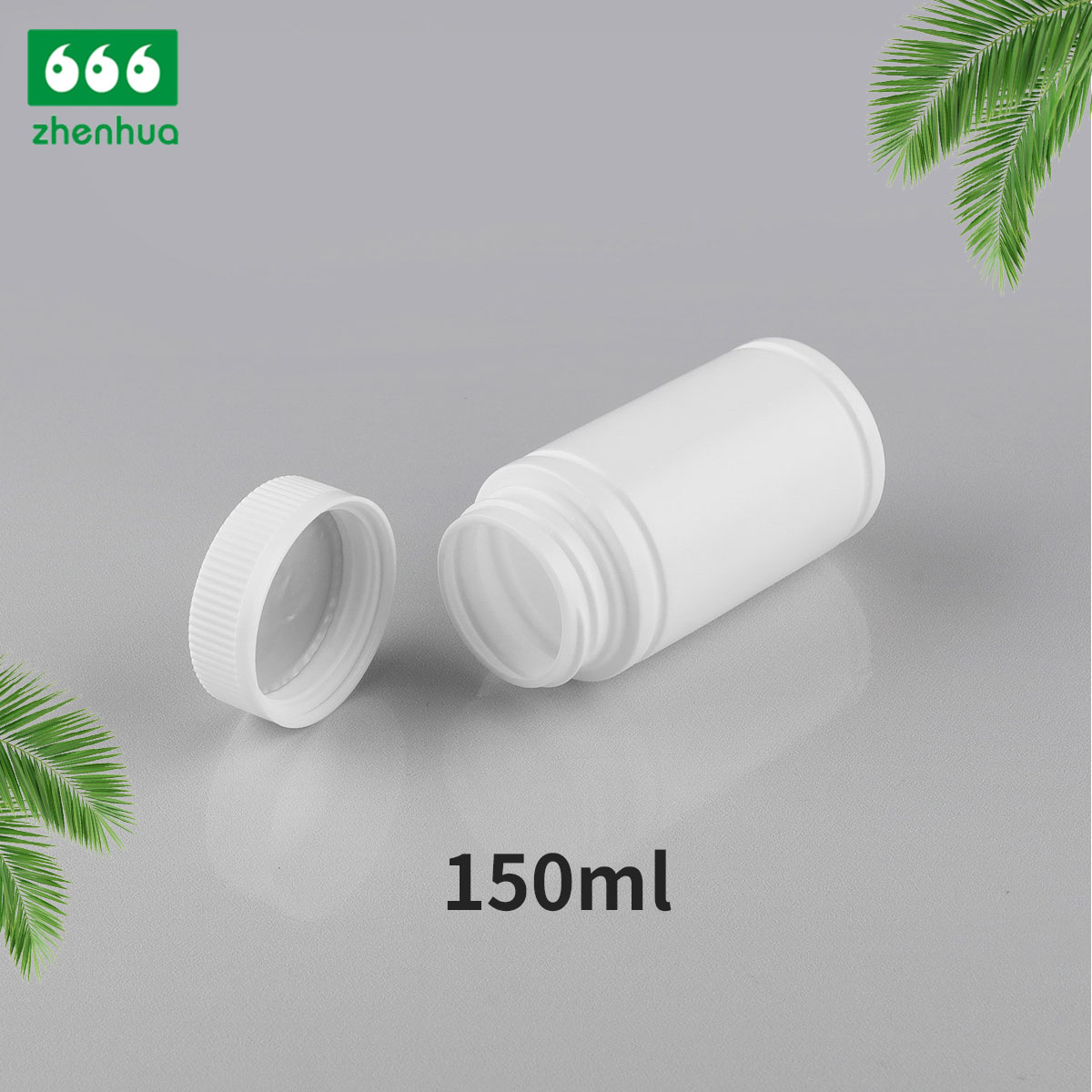 100CC 120CC 150CC Plastic HDPE White/Mint Green/Dark Brown Healthcare Medicinal Tablet Bamboo Shape Bottle with PE Lined Screw Cap