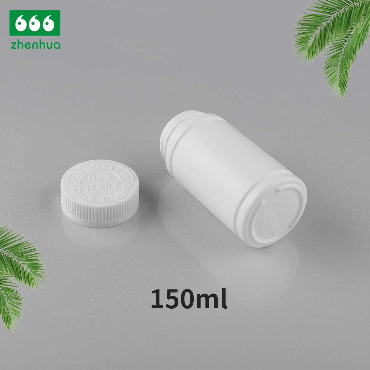 100CC 120CC 150CC Plastic HDPE White/Mint Green/Dark Brown Healthcare Medicinal Tablet Bamboo Shape Bottle with PE Lined Screw Cap