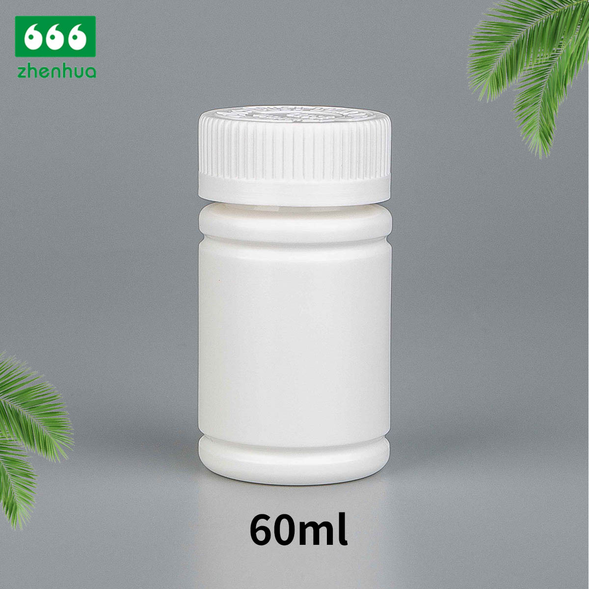 50ml 60ml Plastic HDPE Pharmaceutical Tablet Pill Container Bamboo Shape Mini Dispensing Bottle with CRC/Screw Cap