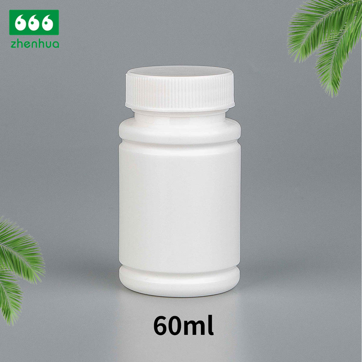 50ml 60ml Plastic HDPE Pharmaceutical Tablet Pill Container Bamboo Shape Mini Dispensing Bottle with CRC/Screw Cap