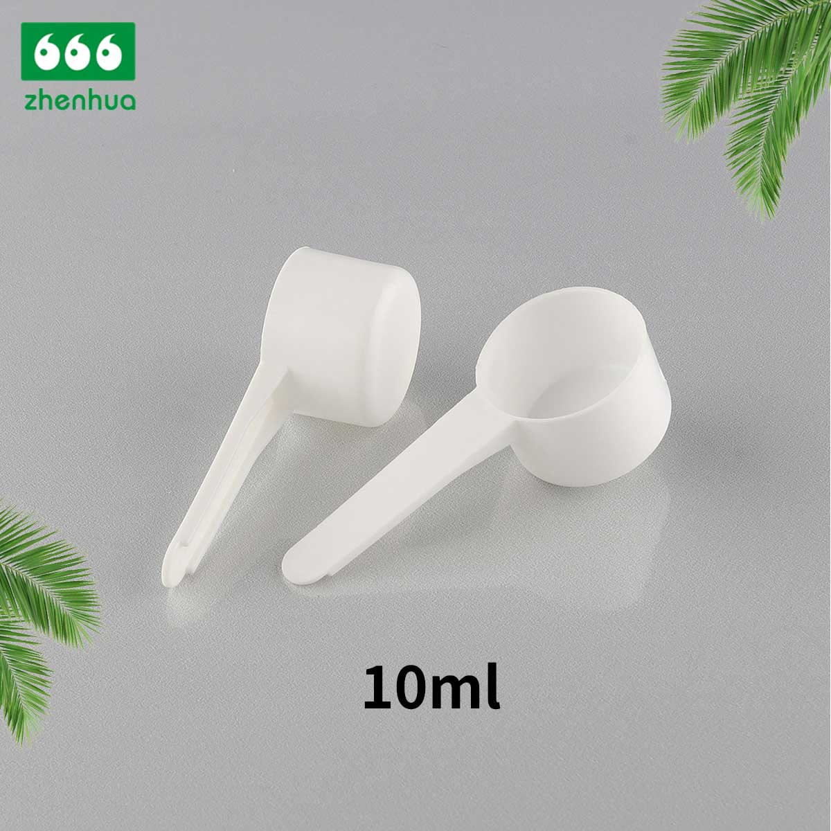 10g Plastic Measuring Spoon Powder Scoop for Milk Powder Tea Salt Round Flat Bottom Medicine